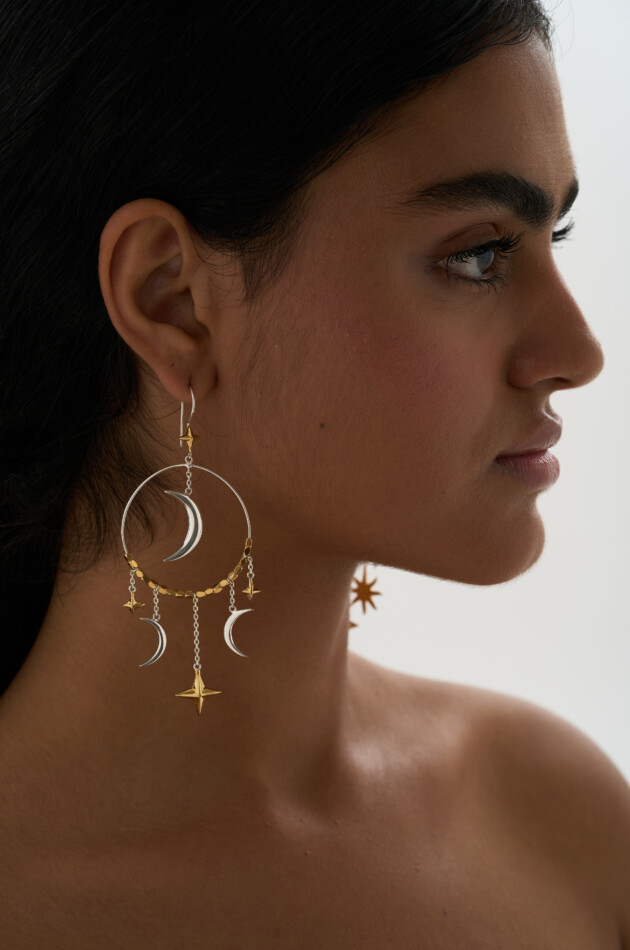 Серьги "Дочь солнца и луны"