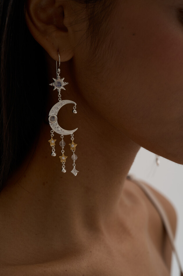 Серьги "Баланс Духовного и Материального"