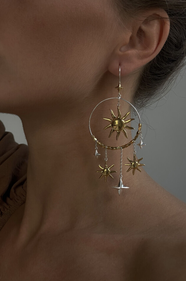 Серьги "Дочь солнца и луны"