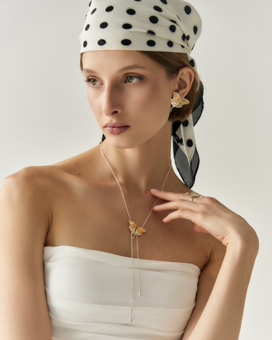 Моносерьга "Две жизни"