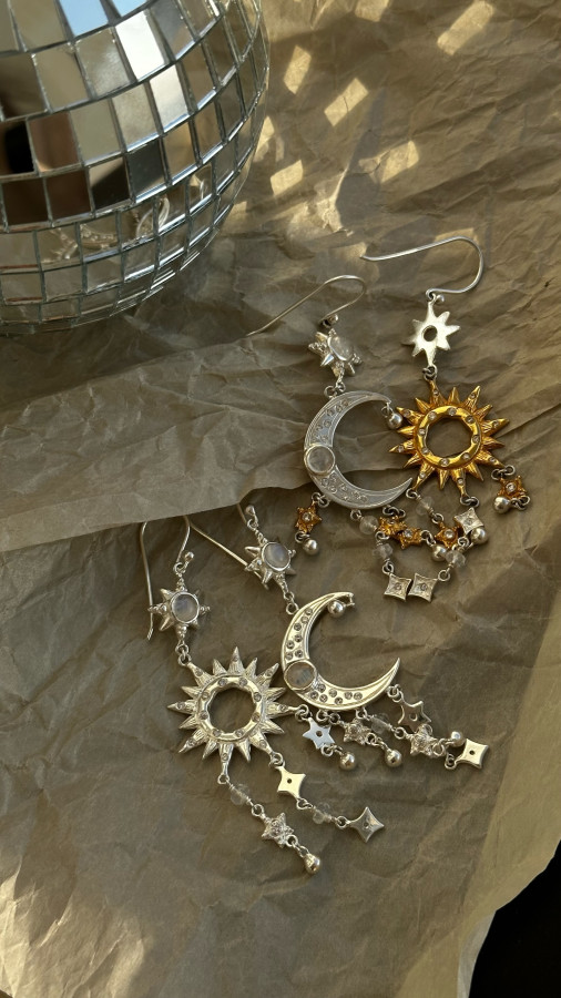 Серьги "Баланс Духовного и Материального"