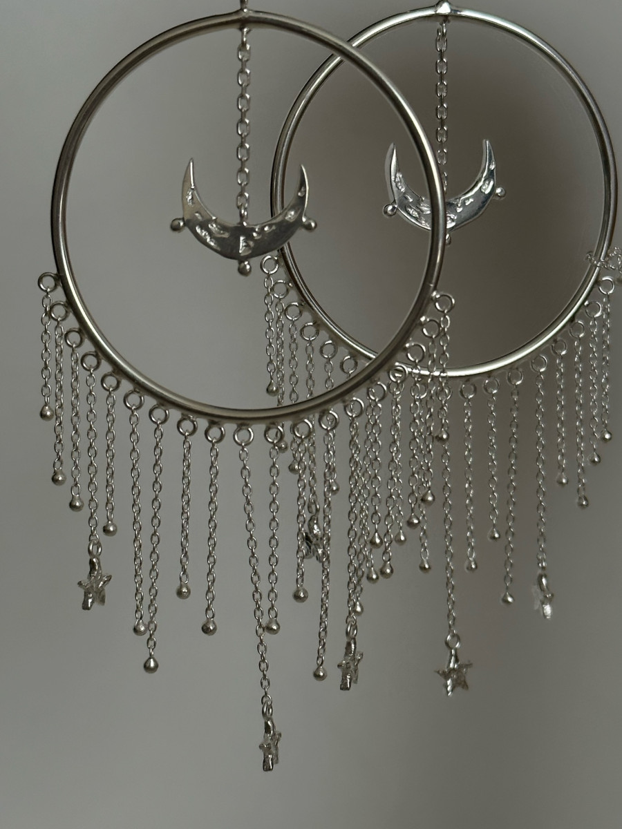 Серьги "Царица ночи"