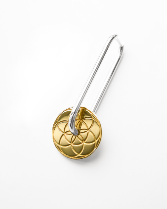 Моносерьга "Семя жизни"