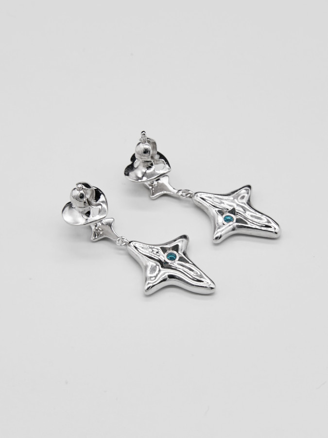 Серьги "Искра жизни" из латуни