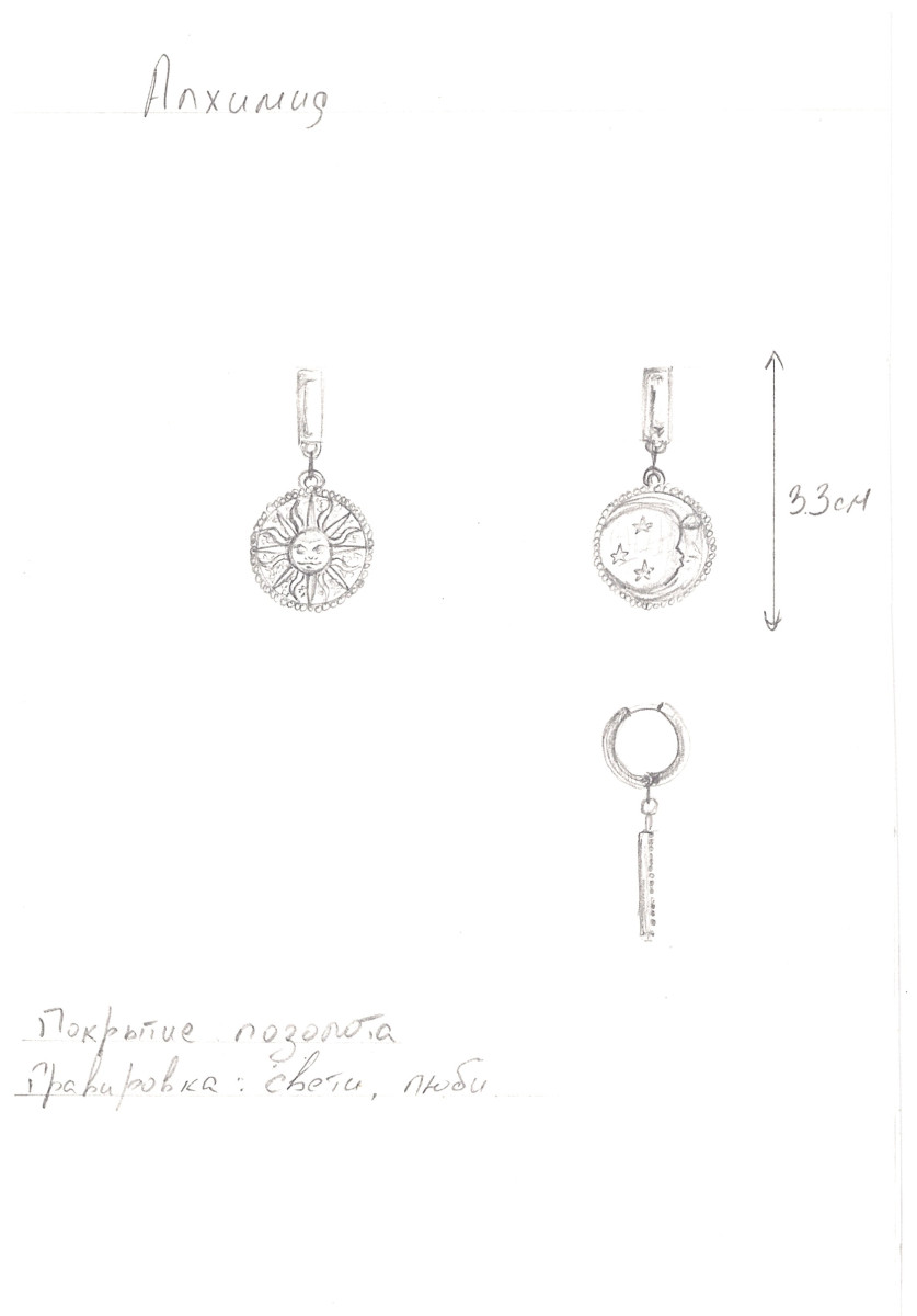 Серьги "Алхимия"