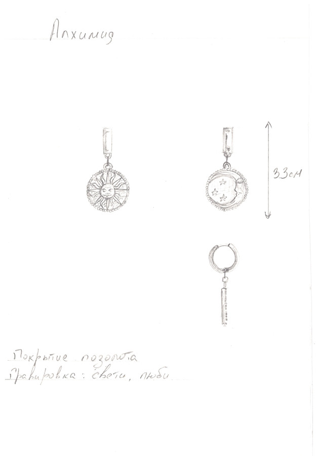 Серьги "Алхимия"