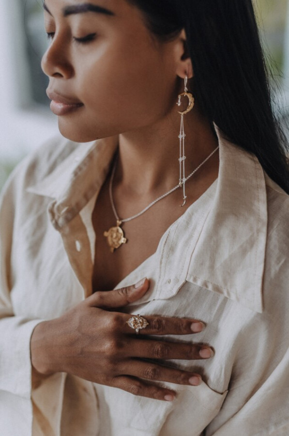 Серьги "Поток любви"