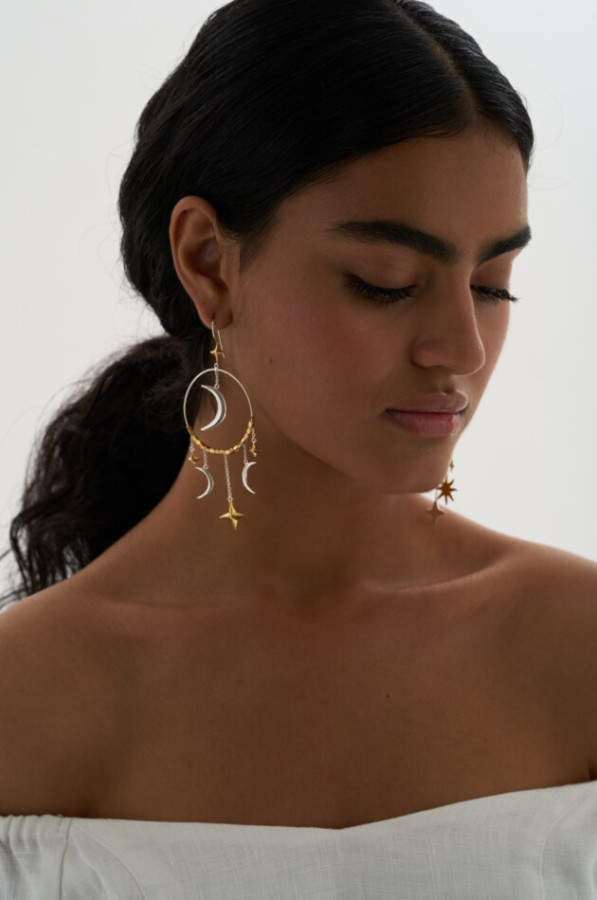 Серьги "Дочь солнца и луны"