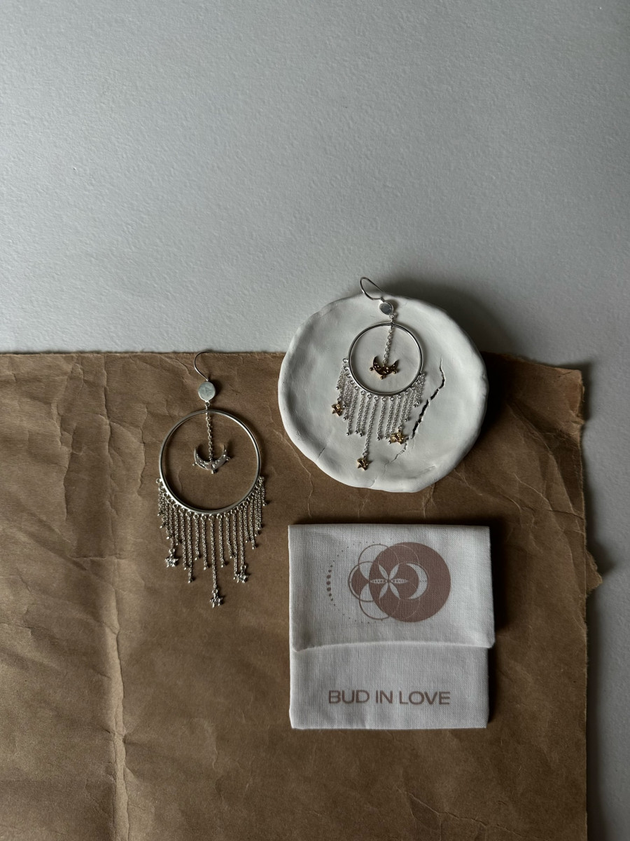 Серьги "Царица ночи mini"