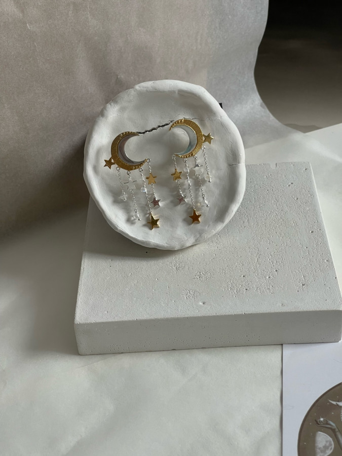 Серьги "Лунная удача"