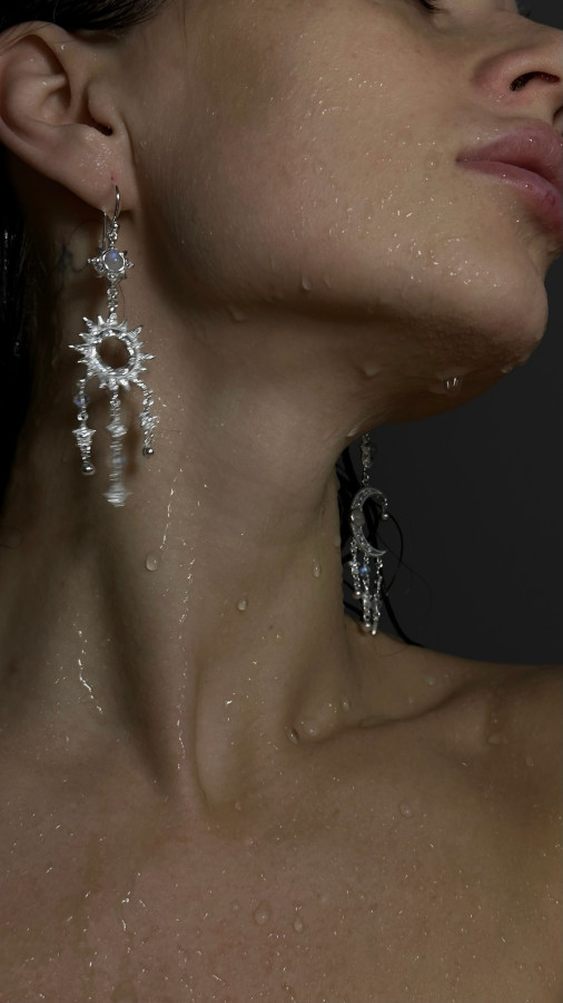 Серьги "Баланс Духовного и Материального"