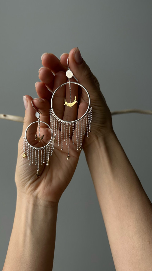 Серьги "Царица ночи mini"