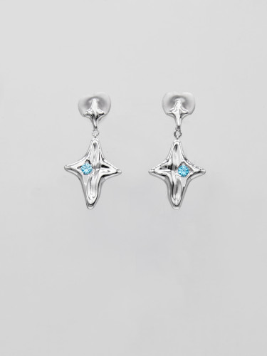 Серьги "Искра жизни" из латуни