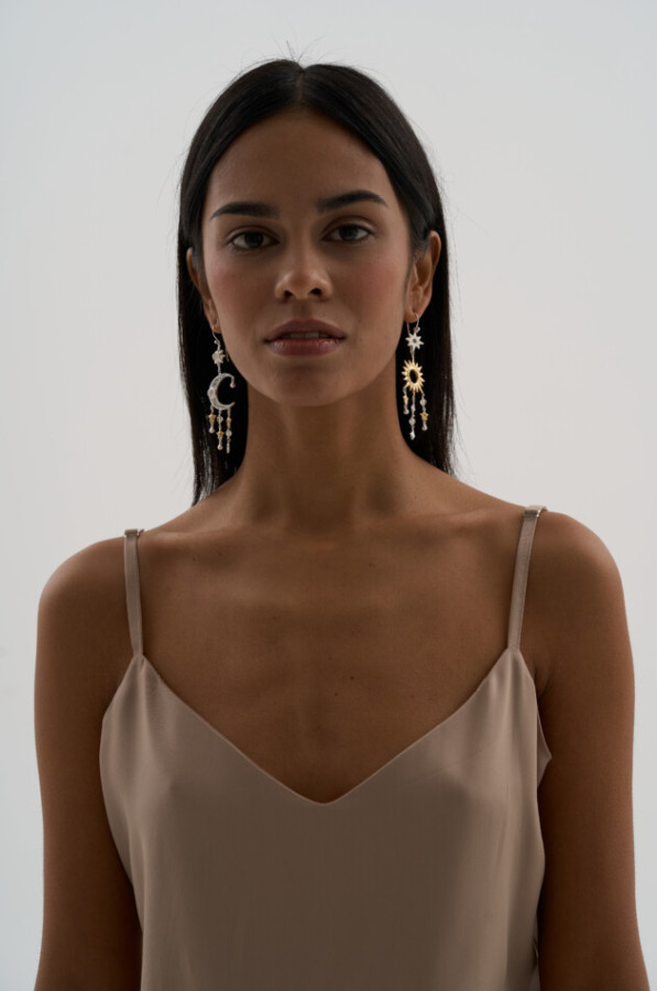 Серьги "Баланс Духовного и Материального"