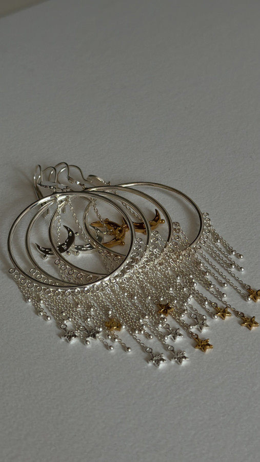 Серьги "Царица ночи"