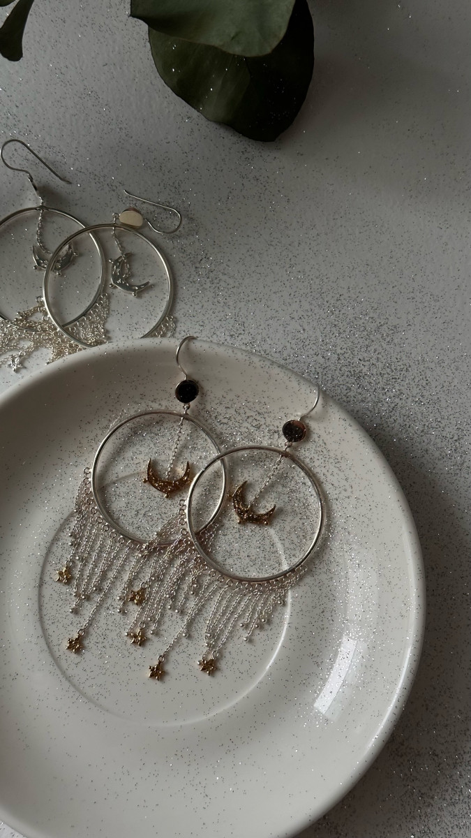 Серьги "Царица ночи"