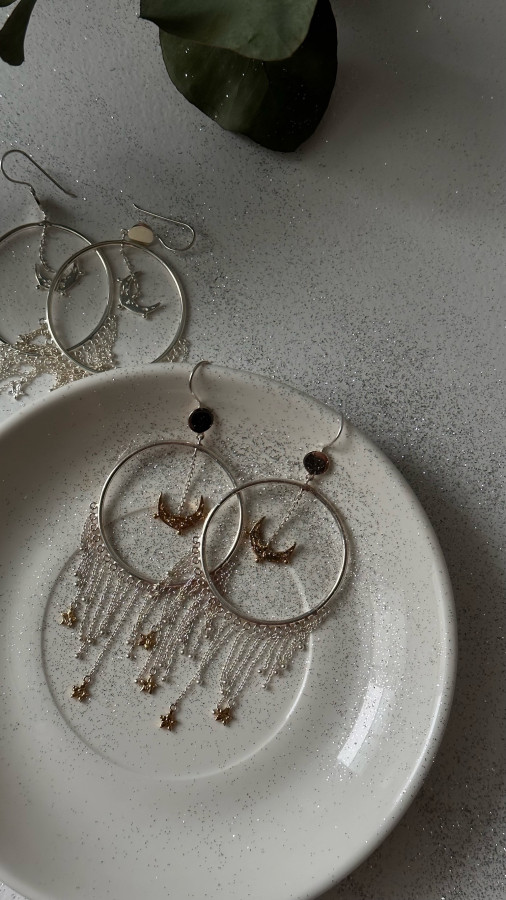 Серьги "Царица ночи"