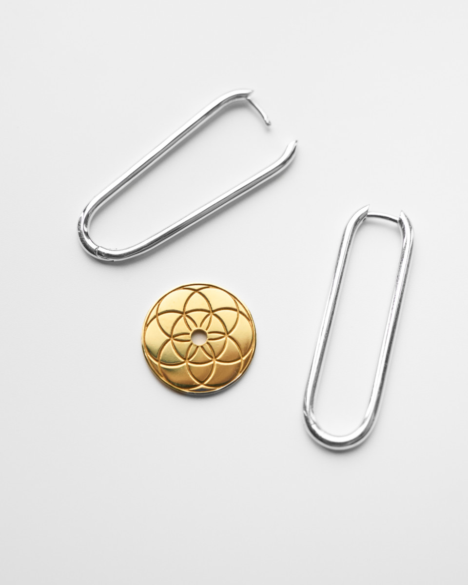 Серьги "Семя жизни"