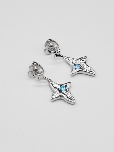 Серьги "Искра жизни" из латуни