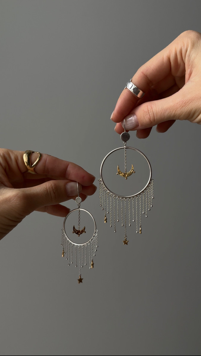 Серьги "Царица ночи mini"