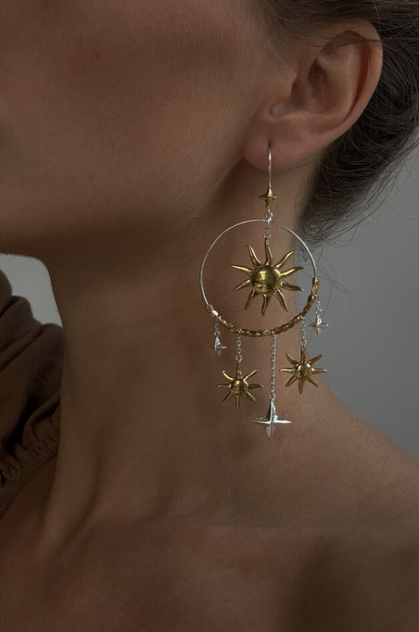 Серьги "Дочь солнца и луны"